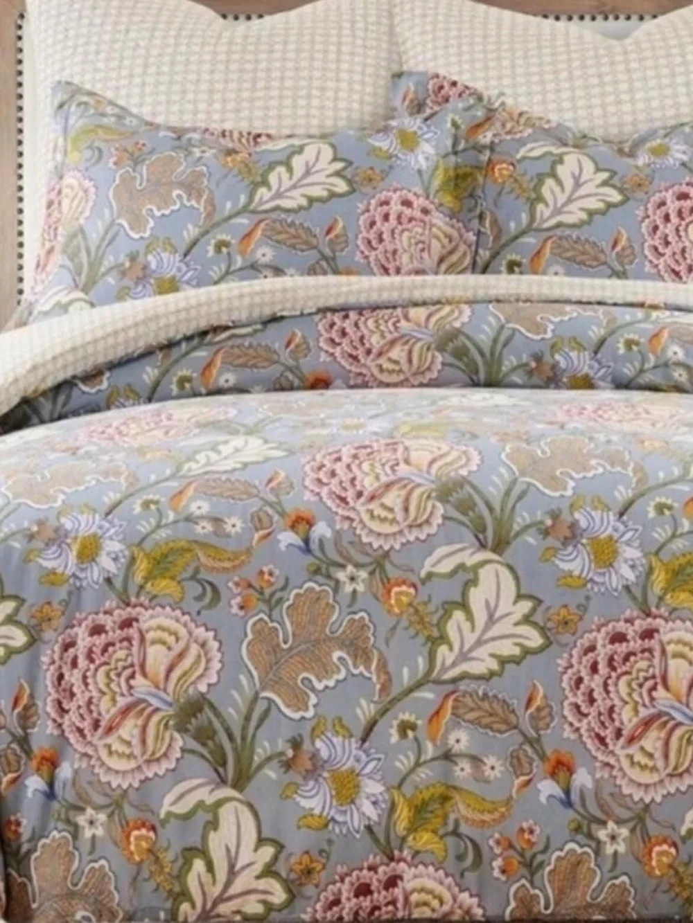🆕 PB Style Floral Queen Duvet Cover 3 piece Set Cotton Bedding Soft Luxury NEW